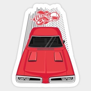 Dodge Coronet Super Bee 1970 - red Sticker